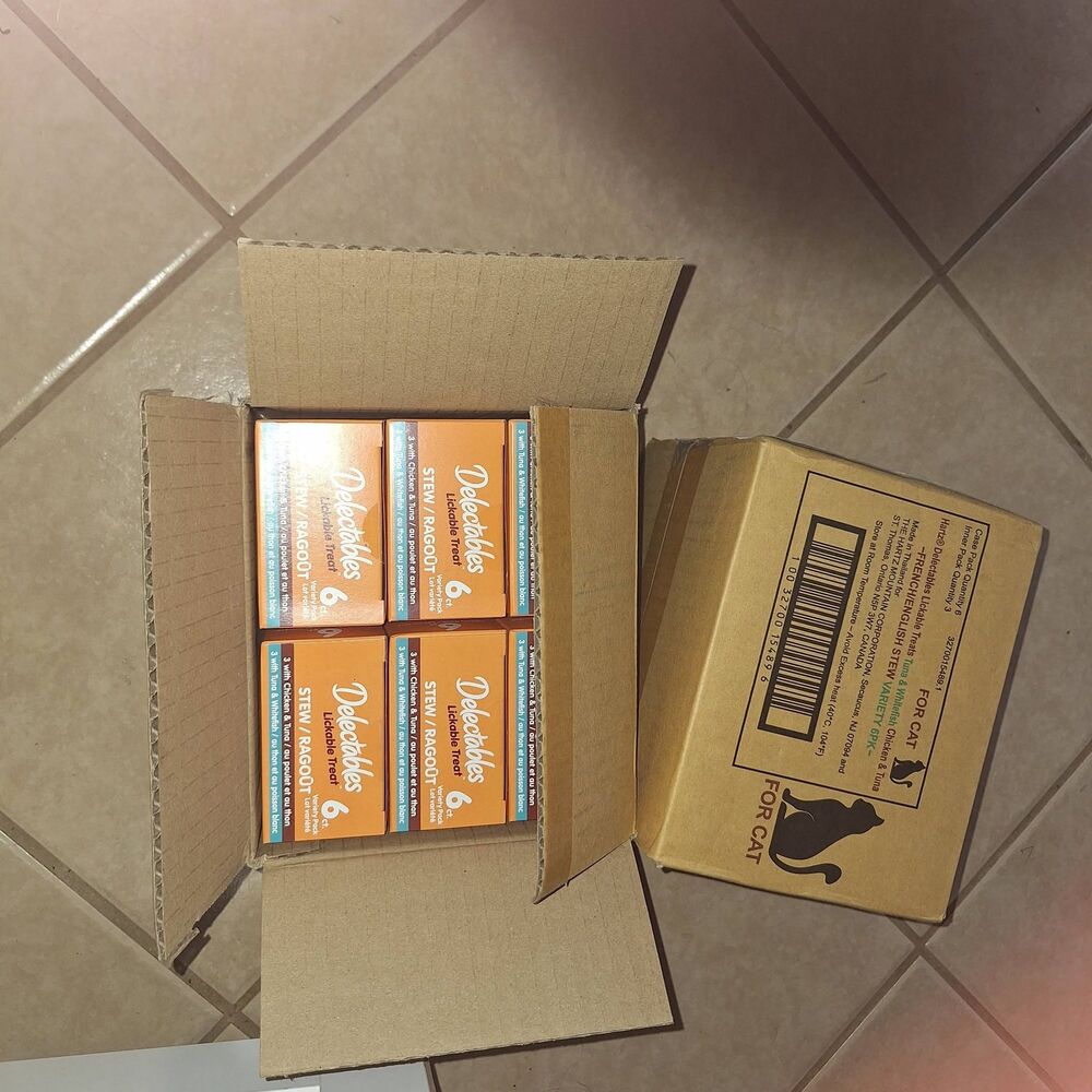 NIB-6 boxes of 6 packets (36 Packets total) Hartz Delectables Stew for Cats - Picture 5 of 6